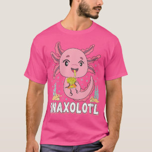 Wo Snaxolotl Niedlich Axolotl French Fries Food Lo T-Shirt