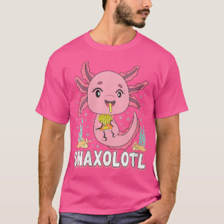 Wo Snaxolotl Niedlich Axolotl French Fries Food Lo T-Shirt