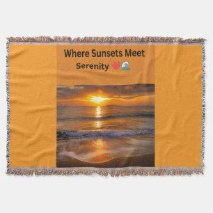 Wo Sonnenuntergänge Treffen Serenität ❤️🌊 Decke