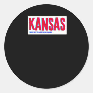 Wo Tradition klingt Kansas Aufkleber