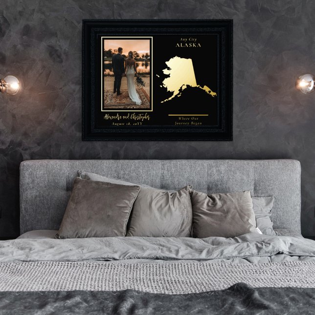 Wo unsere Reise beginnt Alaska Hochzeit Foto Foliendrucke (Von Creator hochgeladen)