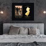 Wo unsere Reise New Jersey Wedding Foto beginnt Foliendrucke<br><div class="desc">"Where Our Journey Began" Hochzeitskizze und Foto Keepsesdesign mit beweglichem Herzen bis zum Ort Ihrer Hochzeit oder anderen unvergesslichen Anlass. Um die Position des Herzens zu verschieben, klicken Sie einfach auf "Personalisieren" und dann auf "Anpassen" und ziehen Sie das Herz an den Ort Ihrer Wahl. Weitere Staaten in unserem Shop...</div>