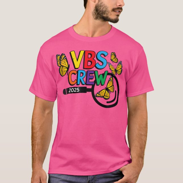 Wo Vbs 2025 Magnified Vacation Bible School Butter T-Shirt (Vorderseite)