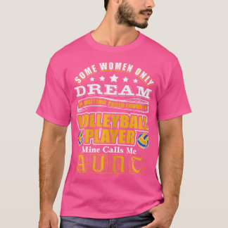 Wo Volleyball Volleyball Tante Frauen T-Shirt