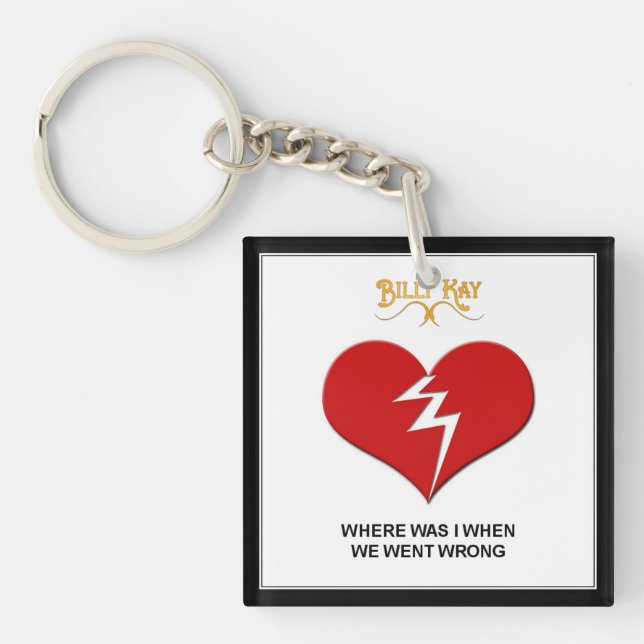 Wo war ich Schlüsselanhänger Stil A (Vorderseite)