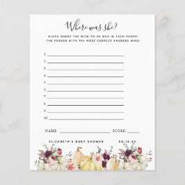 Wo war sie? | Baby Showspiel