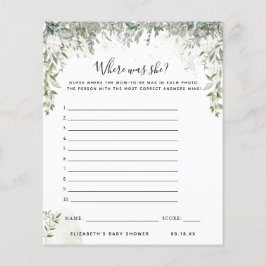 Wo war sie? | Baby Showspiel