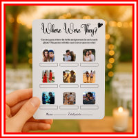 Wo waren sie Brautparty-Spiel Elegante Hochzeit
