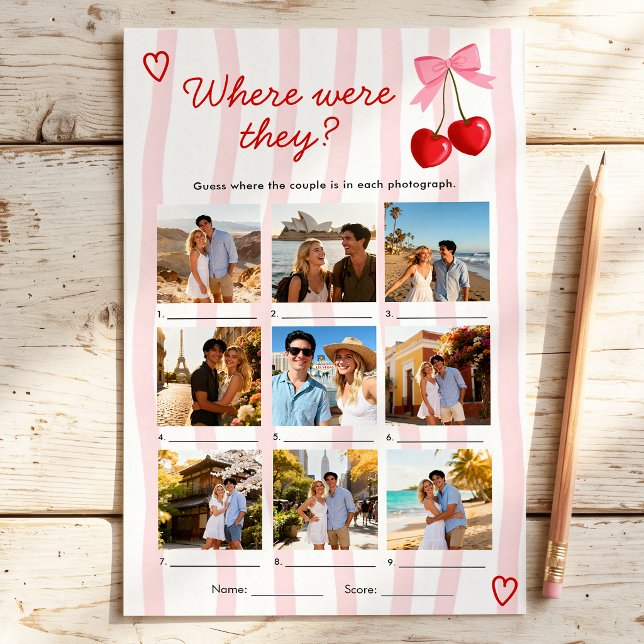 Wo waren sie Cherry Pink Bow Junggesellinnenabschi (Von Creator hochgeladen)