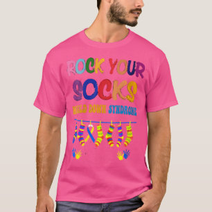 Wo Welt Down-Syndrom-Bewusstsein Rock Deine Socken T-Shirt