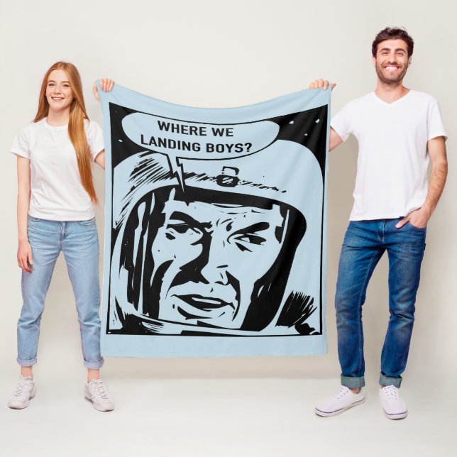 Wo wir Jungen landen? Blanket Fleecedecke (Beispiel)