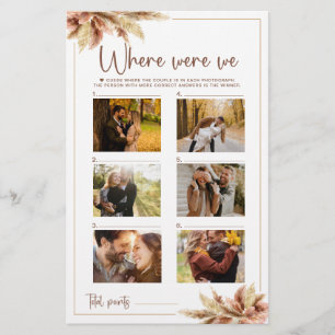 Wo wir spielen Fall Pampas Grass Couple Foto