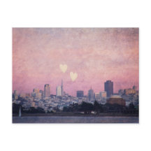 Wo wir unsere Herzen San Francisco Postcard Links 