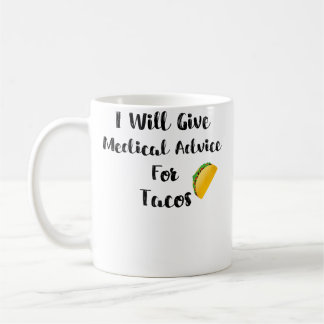 Wo wird ärztlichen Rat für Tacos geben Arzt Kranke Kaffeetasse