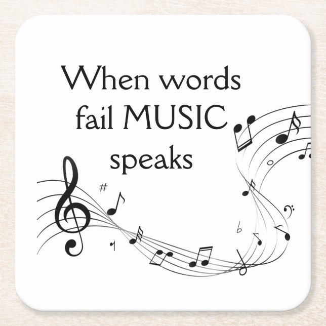 Wo Wörter Musik Versagt sprechen Inspiration Rechteckiger Pappuntersetzer (Vorderseite)