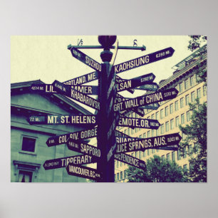 Wo zu Go/Portland Oregon/städtische Fotografie Poster