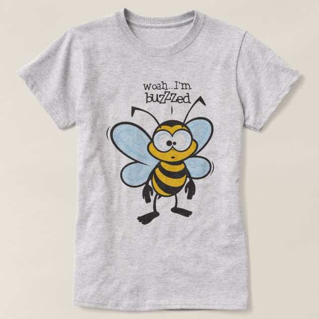 Woah - ich werde gesummt (Buzzzed) T-Shirt (Design vorne)