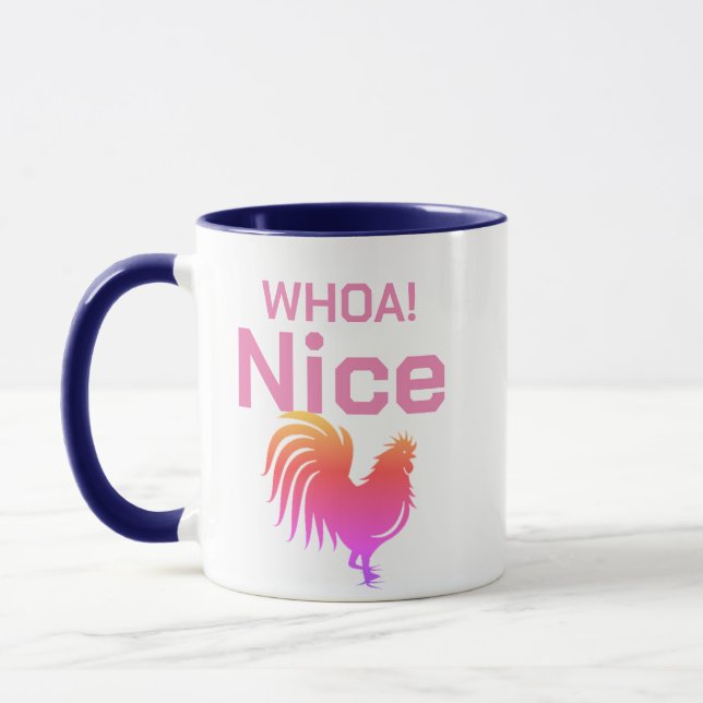 Woah! Nice Co-ck Hung, Funny Suggestive Valentine' Tasse (Links)