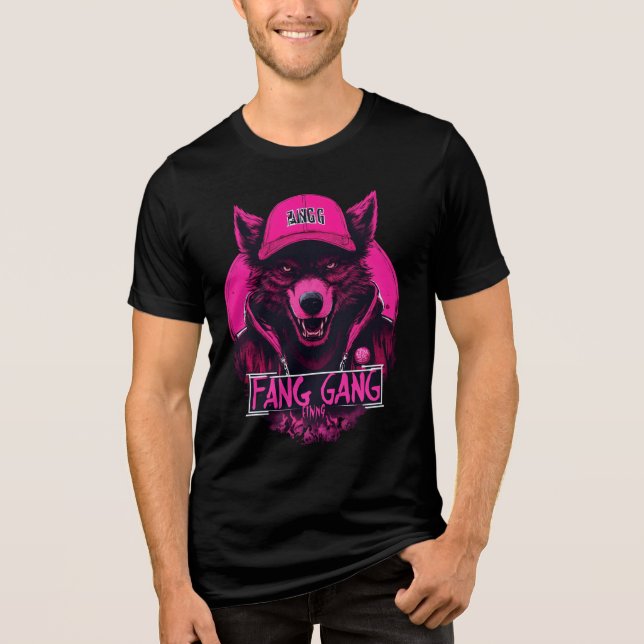 Woalf Fang Gang: Bold & Fierce T - Shirt Design (Vorderseite)