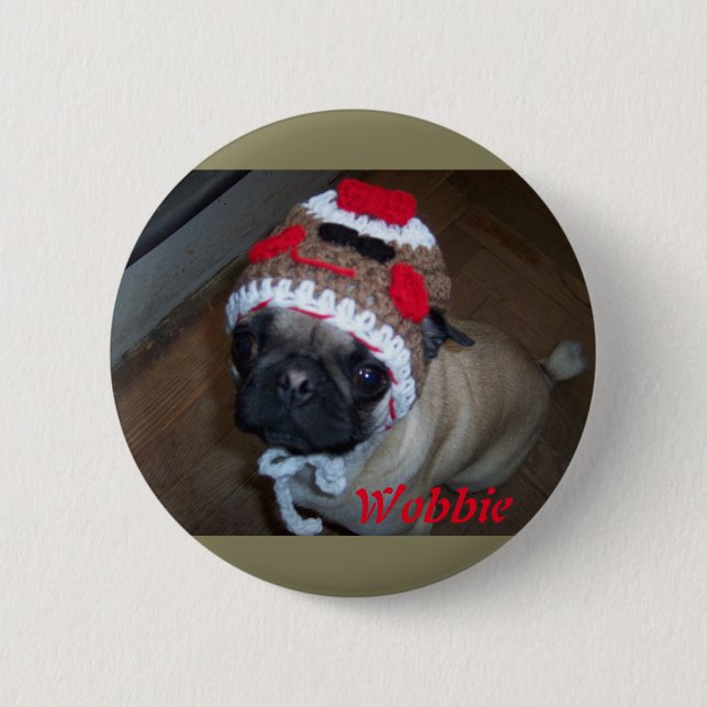 Wobbie Bär Button (Vorderseite)
