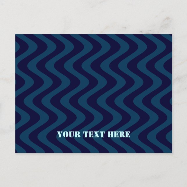 Wobbly Waves Postkarte (Vorderseite)
