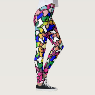 Wobile, lebendige Fliesen-Leggings Leggings