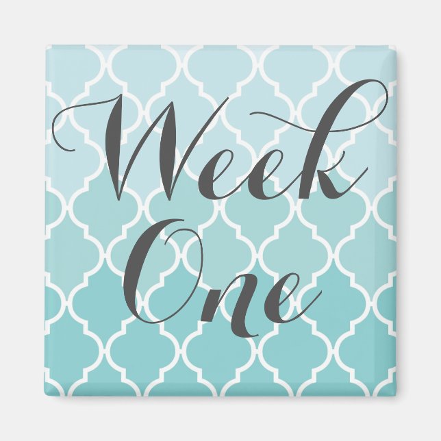 Woche 1 Magnet (Vorne)