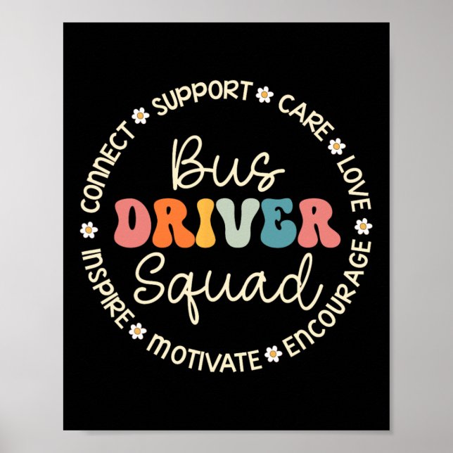 Woche der Aufwertung des Busfahrers zurück zur Sch Poster (Vorne)