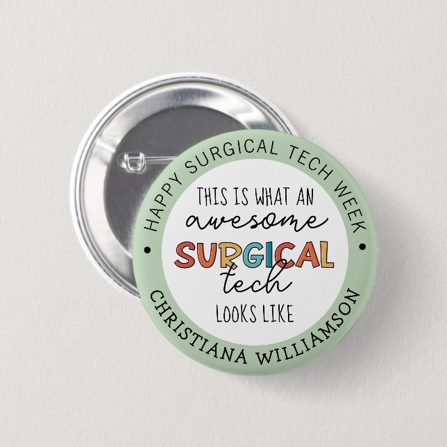 Woche der benutzerdefinierten Chirurgie Button (Vorne & Hinten)