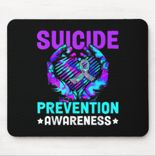 Woche der Bewusstseinsbildung bei Hand-Herz-Suizid Mousepad