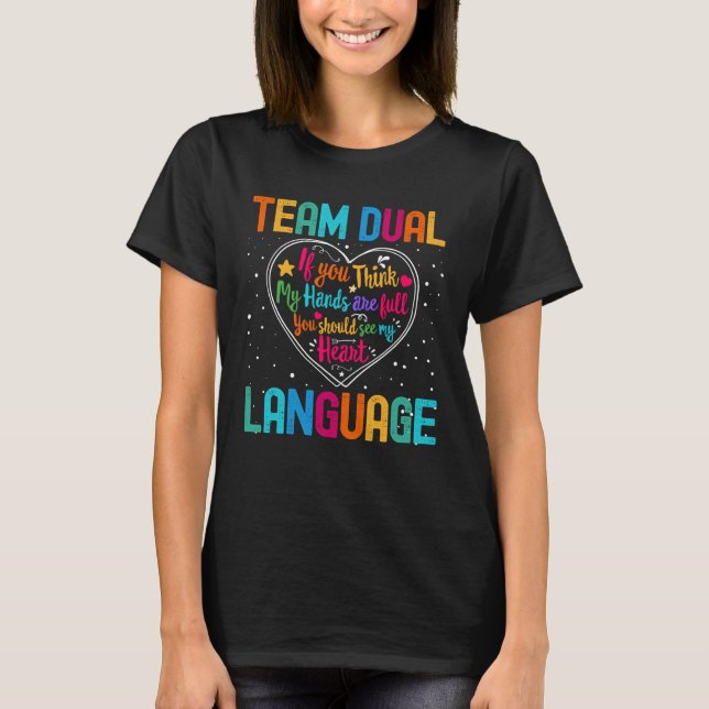 Woche der doppelten Sprachaufwertung in Team Zurüc T-Shirt (Vorderseite)