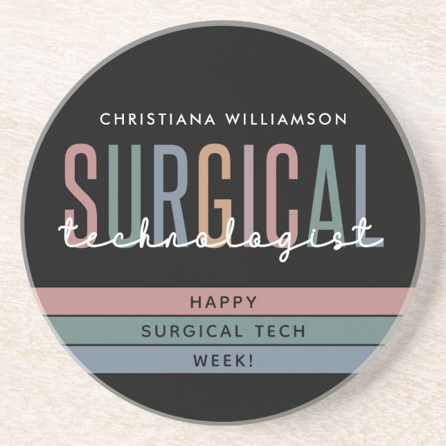 Woche der personalisierten Chirurgie oder Technik Getränkeuntersetzer (Vorne)