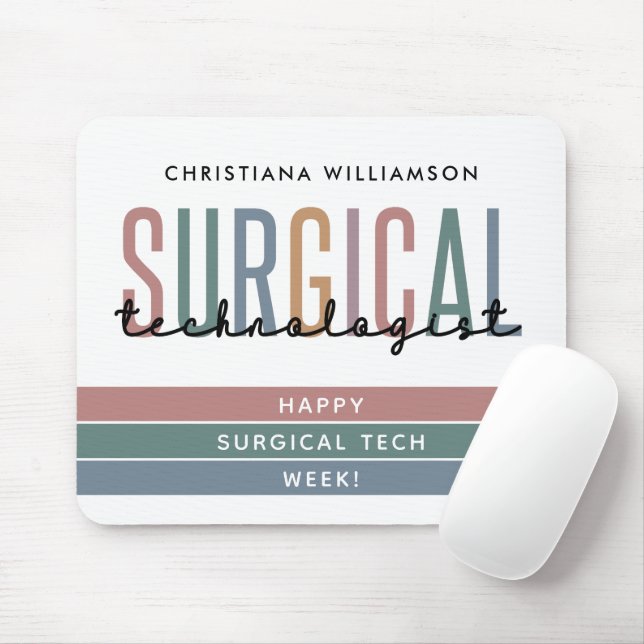 Woche der personalisierten Chirurgie oder Technik Mousepad (Mit Mouse)