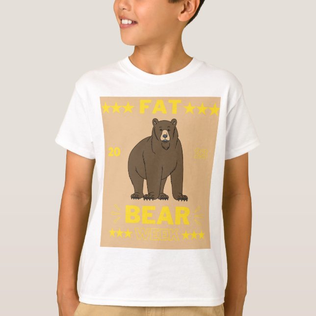 Woche des Fettbärens 2023 T-Shirt (Vorderseite)