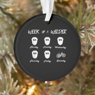 Woche eines Fahrradschwärmers Ornament