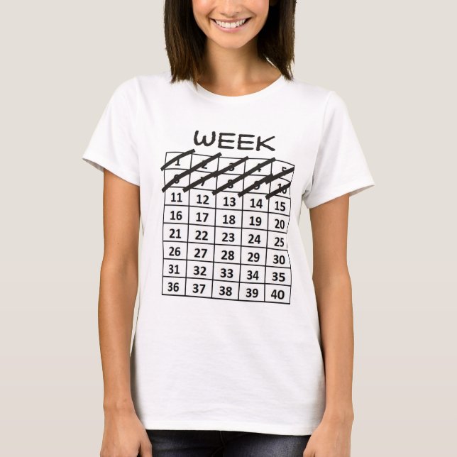 Wochen Schwangerschaft T-Shirt (Vorderseite)