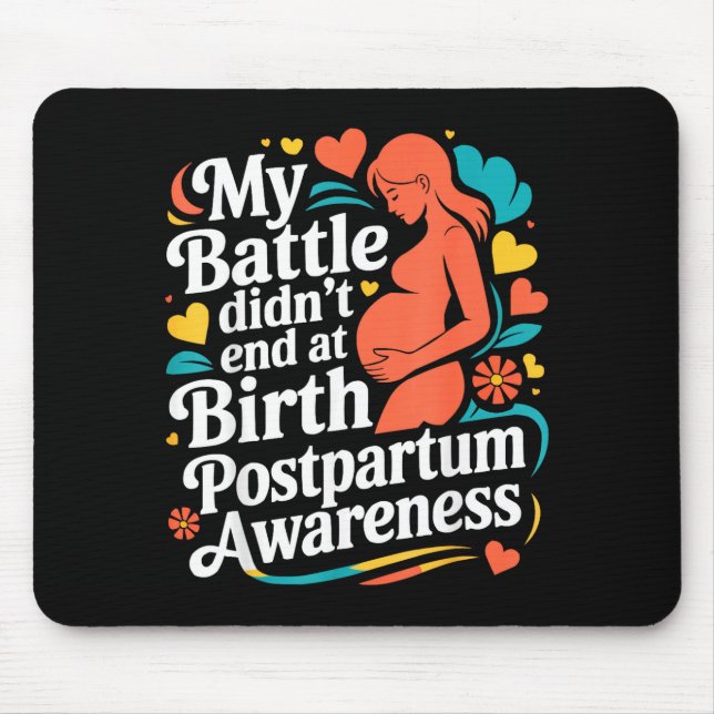 Wochenbettdepression Mutter Mama mütterlich psychi Mousepad (Vorne)