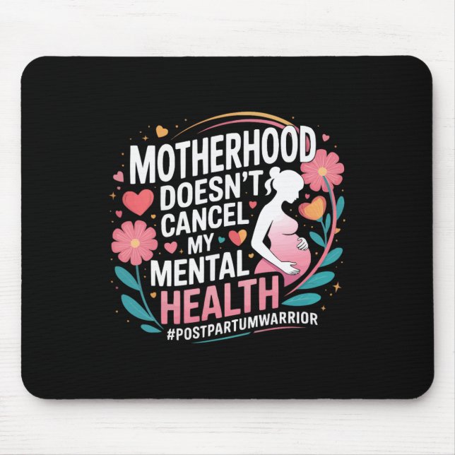 Wochenbettdepression Mutter Mama Mütterliche Psych Mousepad (Vorne)