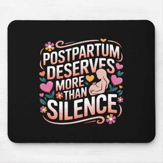 Wochenbettdepression Mutter Mama Mütterliche Psych Mousepad (Vorne)
