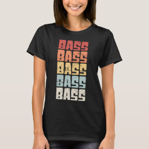 Wochenend-Angelhaken Vintage-Bassangeln T-Shirt