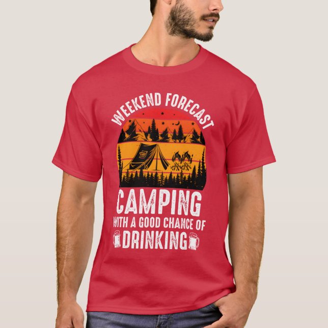Wochenend-Camping-Freund T-Shirt (Vorderseite)