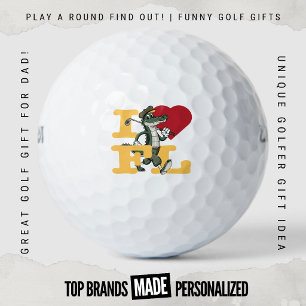 Wochenend Geld Spiel Ich Liebe Florida Golfen Gato Golfball