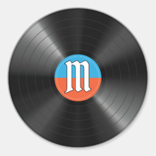 Wochenend Geld Spiel Retro Vinyl Schallplatte Musi Runder Aufkleber