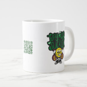 Wochenend-Geldspiel-Zahlung QR-Code Zahle auf, Dum Jumbo-Tasse