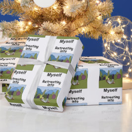 Wochenendausflug Rückzug in mich selbst Party Geschenkpapier