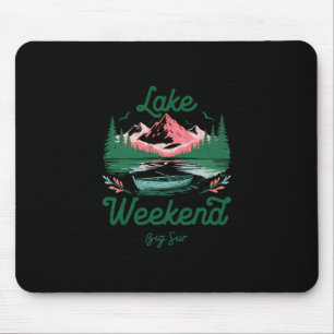 Wochenendausflug zum See Big Sur Kalifornien Mousepad