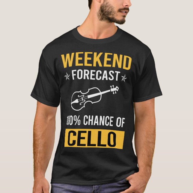 Wochenende Cello Cellist T-Shirt (Vorderseite)