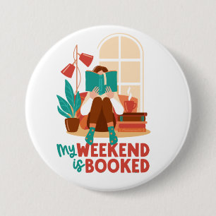 Wochenende für Bücherleseliebhaber  Button