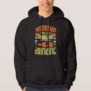 Wochenende Gamer Spaß An Poker Slot Bier Schnaps F Hoodie