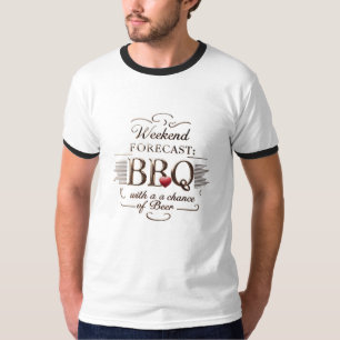 Wochenende GRILLEN & Beer Ringer T-Shirt Funny R